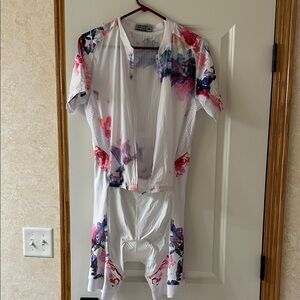 Women's Floral Cycling Suit